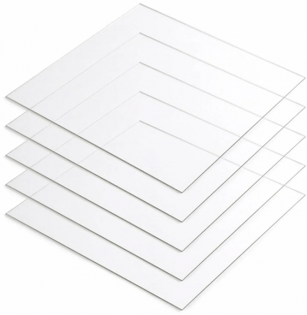 NEW! Лист ПЭТ прозрачный, плотный, толщина 1,5 мм, размер по выбору 