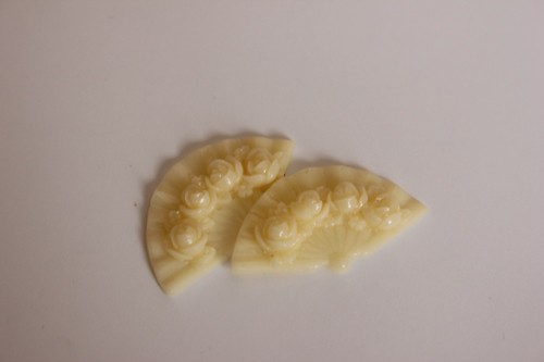 Объемная фигурка Веер, 1 шт., цвет Кремовый (Scrapberry's)