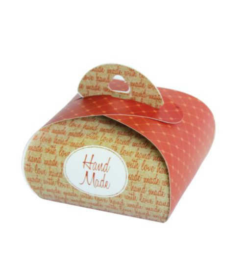 Заготовка для бонбоньерки "Hand Made", цвет Terracotta, 1 шт. (Hobby&You)