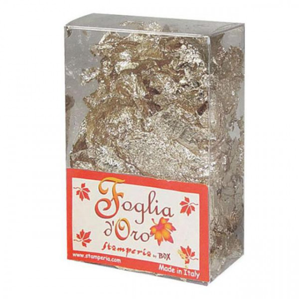 Хлопья для золочения (поталь), цвет Серебро, 3 гр. (Stamperia)