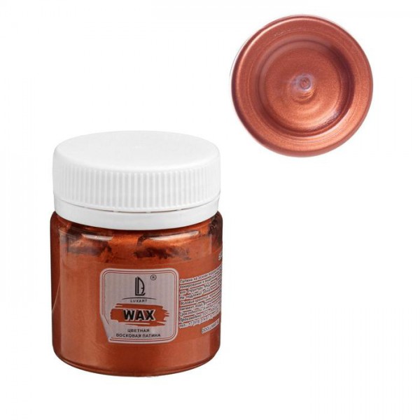 Воск патинирующий LuxWax, цвет Медь, 40 мл (ЛюксАрт, Россия)