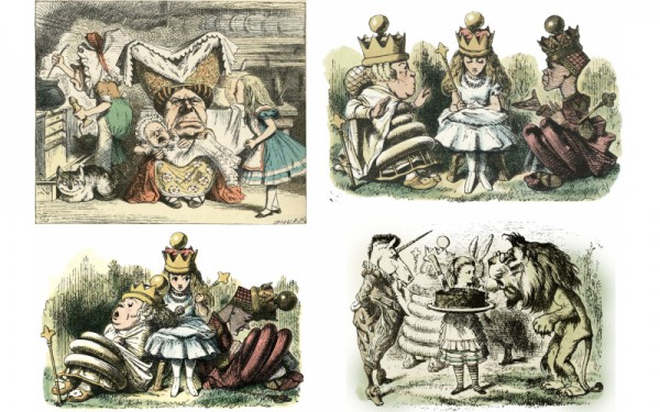 Бумага рисовая для декупажа "Алиса в стране чудес, клипарт №4" формат А4, 1 лист (Craft Premier)