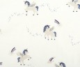 Хлопок органический Dailylike "Голубой пегас", 165г/м2, размер 55*45 см (Корея) 