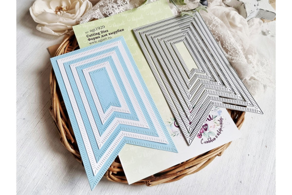 Набор ножей для вырубки базовые "Флажки" (Agiart, Россия)