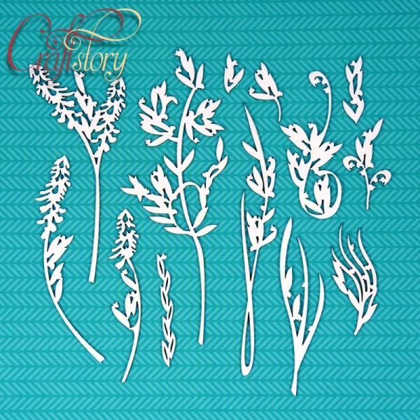 Набор чипборда "Полевые цветы" #1 (Craftstory, Россия) 