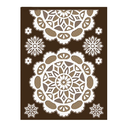 Самоклеящиеся кружевные салфетки, набор #3 (Scrapberry's) 