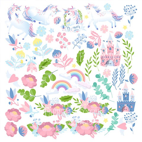 Бумага из коллекции "Believe in Miracle" Картинки (для разрезания) (Фабрика декору, Украина) 