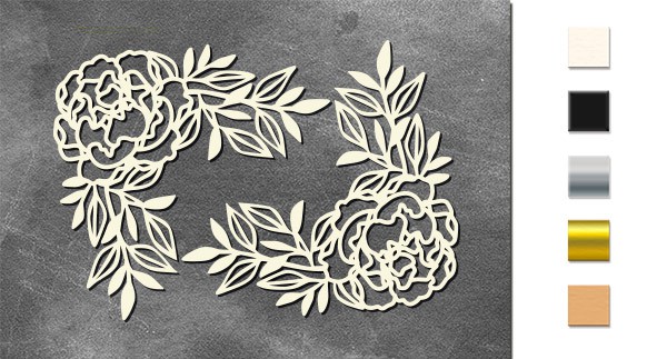 Набор двустороннего чипборда "Пионы" из коллекции Peony Passion (Фабрика декору, Украина) 