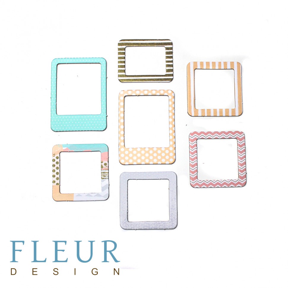 Набор рамочек из картона из коллекции "Моя леди" Чудесный день, 7 шт. (Fleur Design)