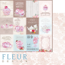 Набор бумаги 15*15 см из коллекции "Зефир", 24 листа (FLEUR design)