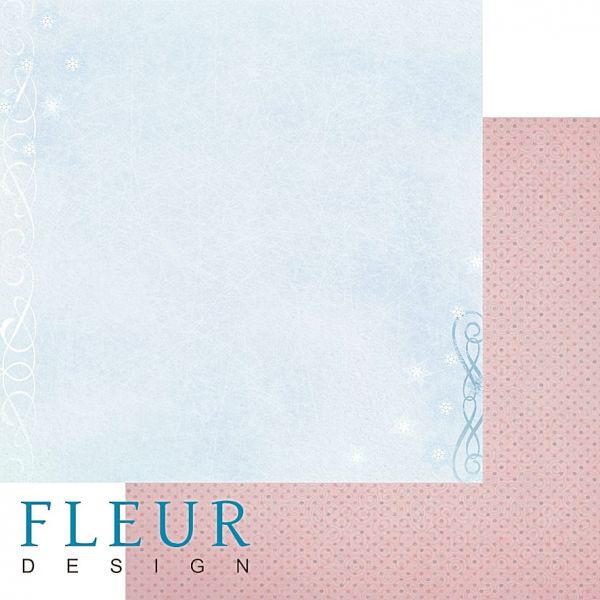 Бумага из коллекции "Зимние чудеса" "Хрустальное озеро" (Fleur Design)
