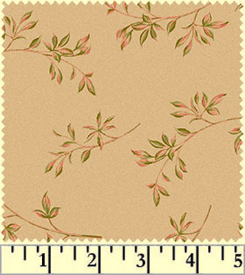 Отрез ткани для пэчворка, коллекция PEPPY "Sophia", цвет Песочный, 50*55 см, 100% хлопок (США)