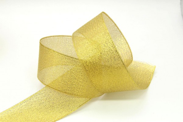 Лента Парча, цвет Золото, ширина 25 мм, 1 ярд (91 см) 