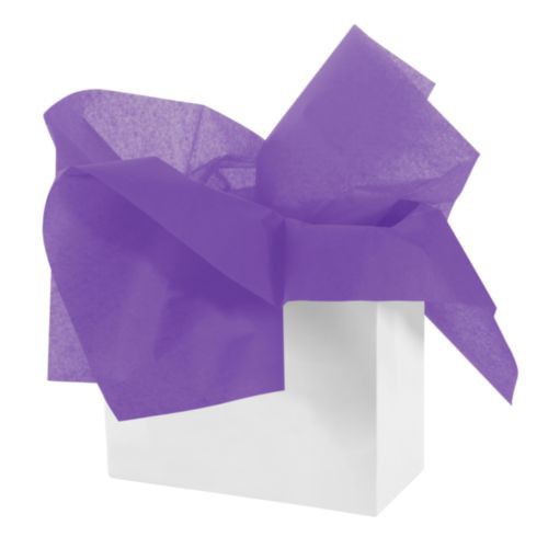 Бумага тишью однотонная матовая, цвет Слива, 70*50 см, 3 листа в упаковке