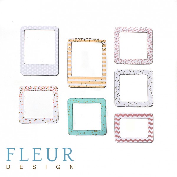 Набор рамочек из картона из коллекции "Моя леди" Маленькая принцесса, 7 шт. (Fleur Design)