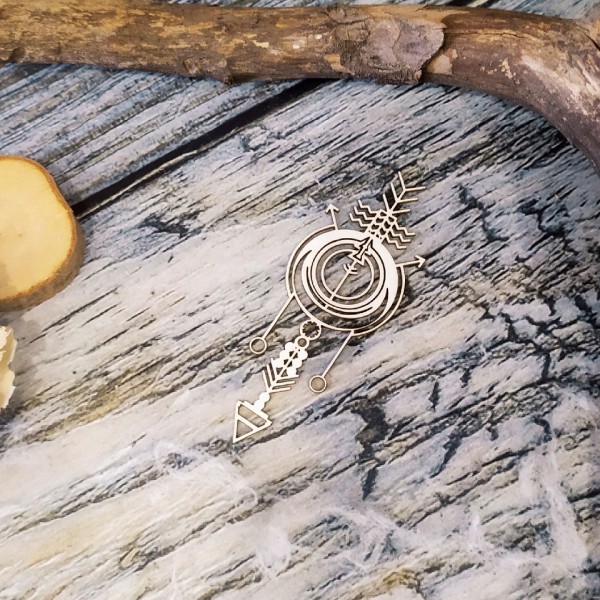 Украшение из чипборда "Геометрия" (Арт-студия Матрешка, Россия)