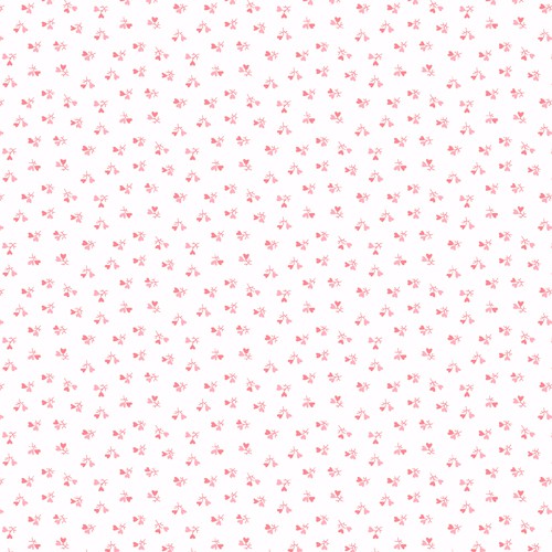 Отрез ткани "Россыпь сердечек" из коллекции "Влюбленные Рене" (Andover Fabrics), цвет Очень Светлый Розовый, шир.55 см, дл. кратно 10 см  