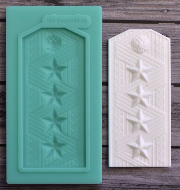 Молд для творчества "Генеральский погон" (Арт-студия "ПроСвет")