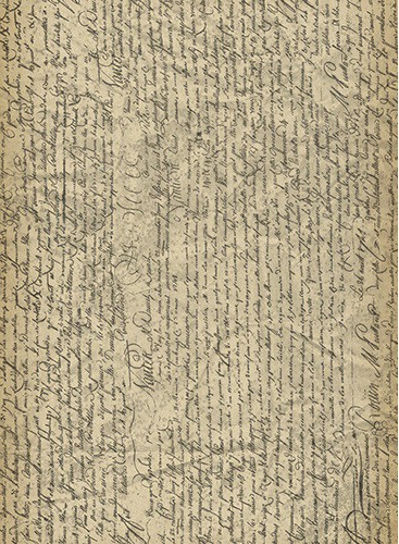 Бумага рисовая для декупажа "Рукопись" формат А4, 1 лист (Craft Premier)