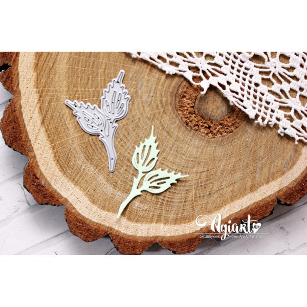 Нож для вырубки "Листья резные"#2 (Agiart, Россия)