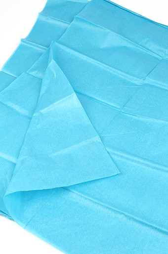 Бумага тишью однотонная матовая, цвет Бирюзово-голубой, 50*66 см, 1 лист 