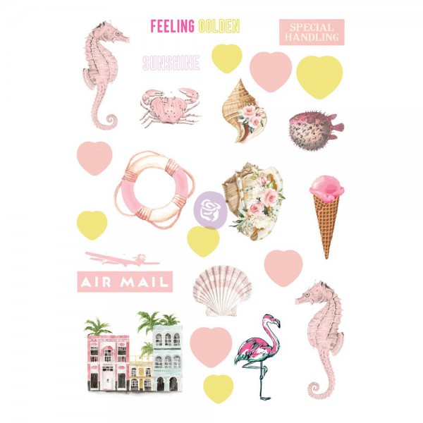Паффи-стикеры из коллекции "Golden Coast", 24 шт.  (Prima Marketing)