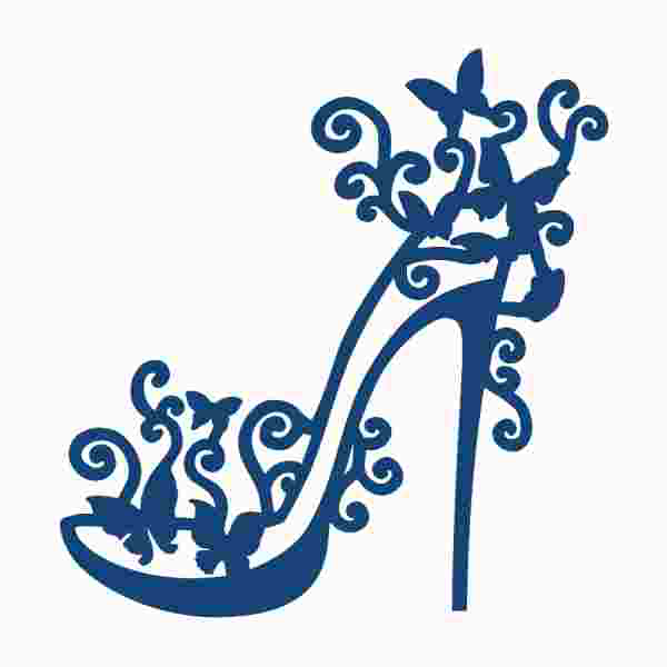 Нож для вырубки "Гламурная туфелька" (Tattered Lace)