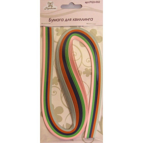 Бумага для квиллинга, ширина 3 мм,  Ассорти-2, 100 полосок (Рукоделие) 