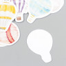 Набор декоративных бумажных наклеек "Воздушные шары", 46 штук (Китай)