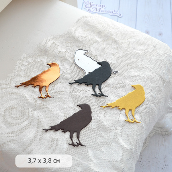 Нож для вырубки из коллекции "Ворожея" Ворон (Scrapmania, Россия)