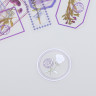 Набор ацетатных высечек на клейкой основе "Теги-Фиолетовые цветы", 30 шт. (АртУзор)
