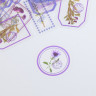 Набор ацетатных высечек на клейкой основе "Теги-Фиолетовые цветы", 30 шт. (АртУзор)
