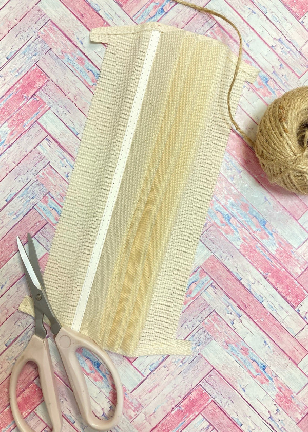 Тканевый переплет на 5 разворотов, 4 листа, для альбома высотой 25 см по корешку