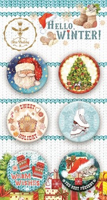 Набор фишек из коллекции "Hello, Winter!" (BeeShabby)  