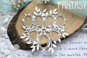 Рамки с надписью из чипборда "Наша семья"(Fantasy, Россия)