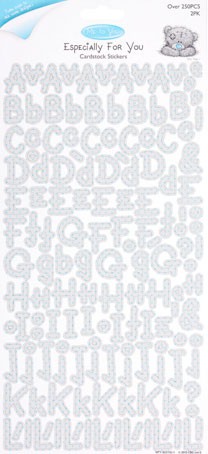 Набор стикеров из кардстока "Алфавит"  Me To You, 2 листа (Docrafts)  