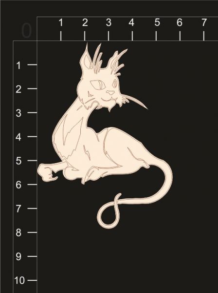 Фигурка из чипборда "Кошка 1" (byMamaYaga)