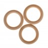 Кольцо деревянное, цвет Натуральный, D=50 мм, 1 штук