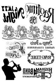 Переводное изображение Transfer "Джаз", 2 листа (Stamperia)  