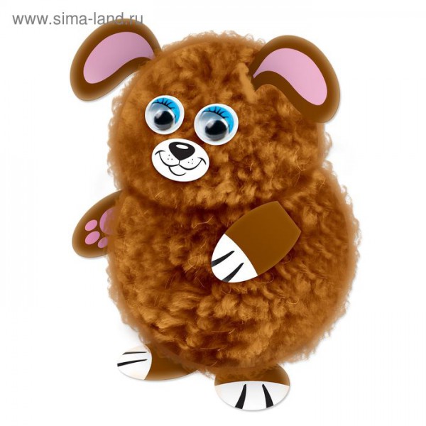 Набор для создания игрушки из помпона "Собачка" (Артузор)