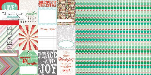 Бумага из коллекции It's Christmas "From Me To You" (Webster's Pages)   