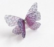 Бабочка шифоновая маленькая, 3 см, цвет Мультиколор фиолетовый