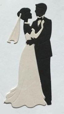 Набор ножей для вырубки "Жених и невеста"