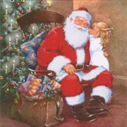 Салфетка 33*33 см "Секрет для Санты", 1 штука (Jet Papier)