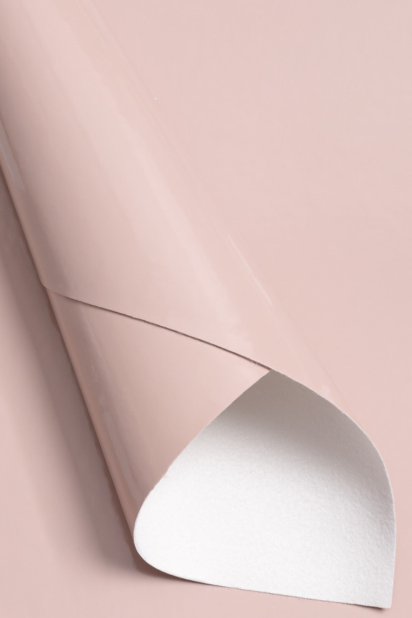 Кожа искусственная с глянцевой поверхностью, цвет Бежевый, размер А4