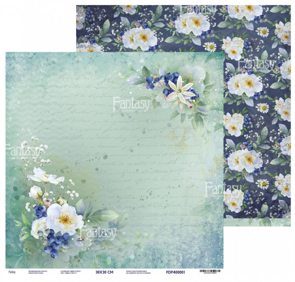 Лист бумаги из коллекции "Дверь в лето" Дверь в лето-1 (Fantasy)