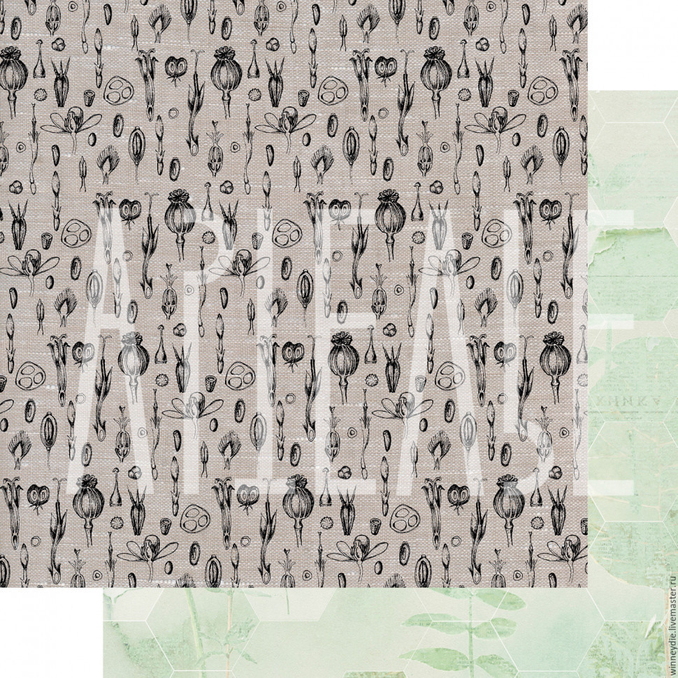 Бумага "Семена" из коллекции PHOTOсинтез (Артелье, Россия)  