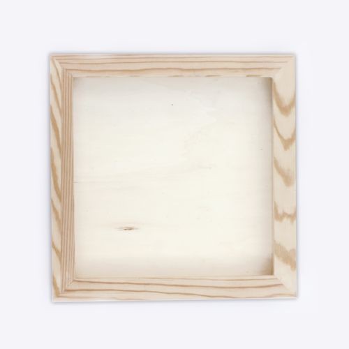 Рамочка для скрап-работ, 23*23*2.5 см. со стеклом, цвет Натуральный (Scrapberry's)