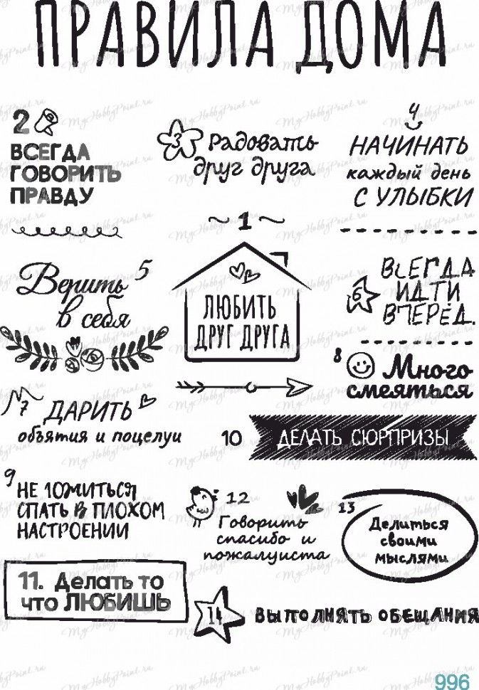Декупажная карта А4 #996 (My Hobby Point)