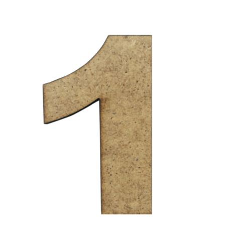Заготовка для декорирования Цифра 1, МДФ.